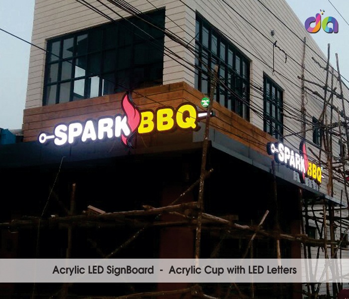 Acrylic Letters | Acrylic Display Boards | ACP Sign Board | dharshan adss | led cup letters | metal letters | name plates | sign board manufacturer in Chennai