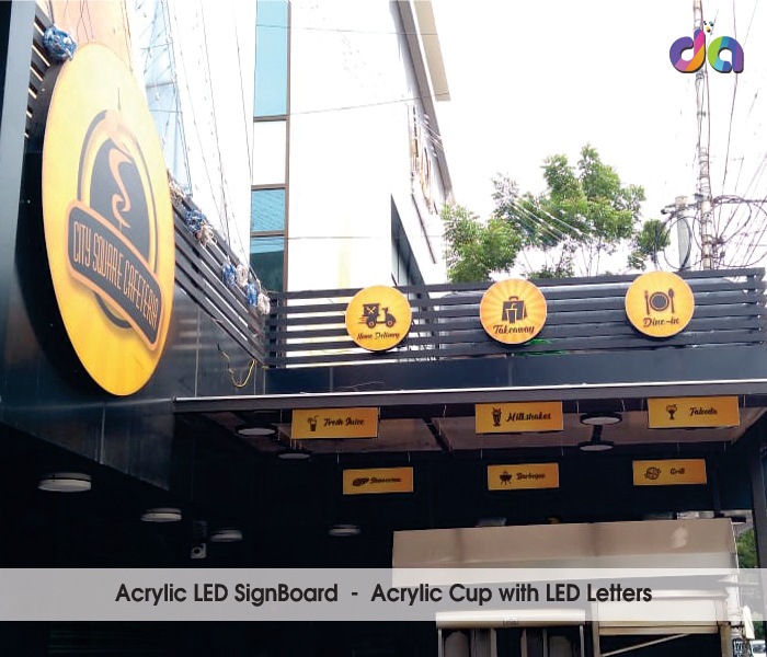 Acrylic Letters | Acrylic Display Boards | ACP Sign Board | dharshan adss | led cup letters | metal letters | name plates | sign board manufacturer in Chennai