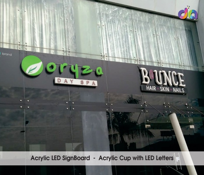 Acrylic Letters | Acrylic Display Boards | ACP Sign Board | dharshan adss | led cup letters | metal letters | name plates | sign board manufacturer in Chennai