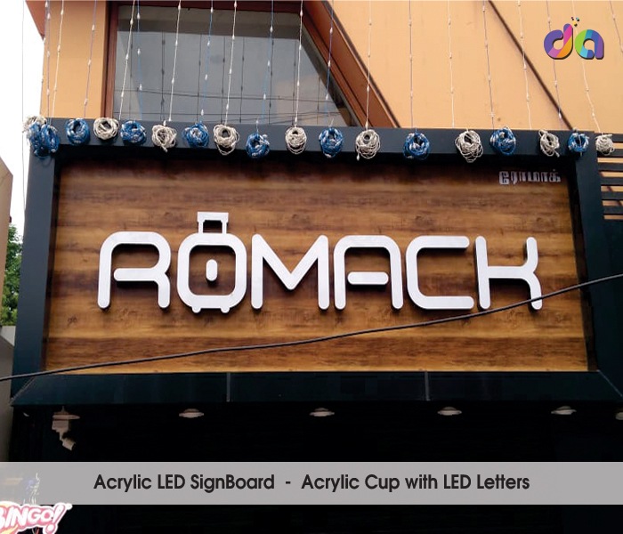 Acrylic Letters | Acrylic Display Boards | ACP Sign Board | dharshan adss | led cup letters | metal letters | name plates | sign board manufacturer in Chennai