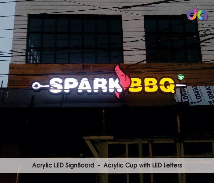 Acrylic Letters | Acrylic Display Boards | ACP Sign Board | dharshan adss | led cup letters | metal letters | name plates | sign board manufacturer in Chennai