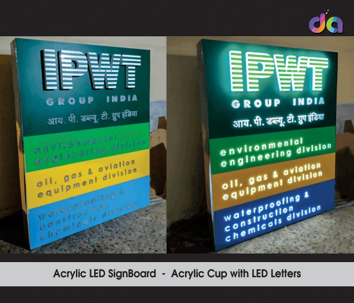 Acrylic Letters | Acrylic Display Boards | ACP Sign Board | dharshan adss | led cup letters | metal letters | name plates | sign board manufacturer in Chennai