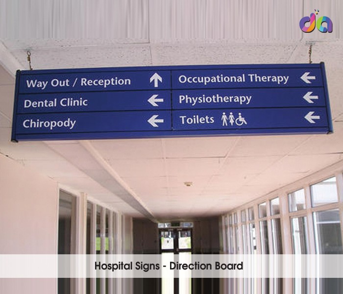 Hospital Signage | Hospital Sign | ACP Sign Board | dharshan adss | led cup letters | metal letters | name plates | sign board manufacturer in Chennai