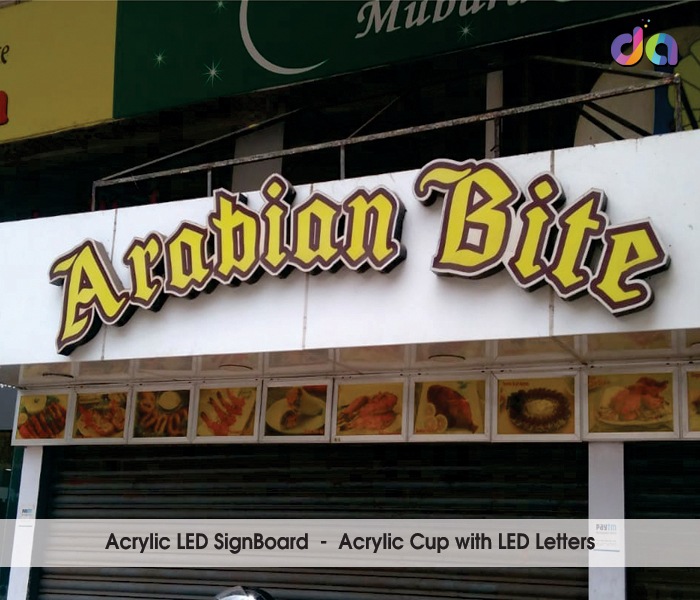 Acrylic Letters | Acrylic Display Boards | ACP Sign Board | dharshan adss | led cup letters | metal letters | name plates | sign board manufacturer in Chennai