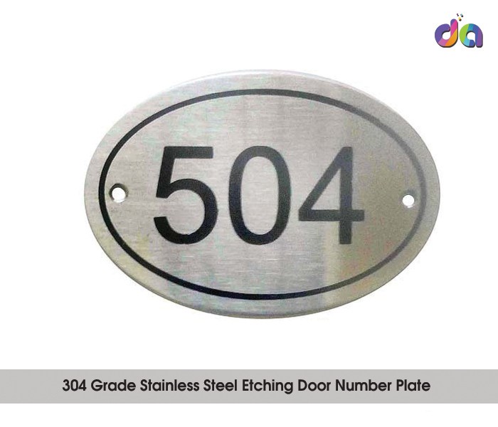Stainless Steel Etching Name Plate | dharshan adss | led cup letters | metal letters | name plates | sign board manufacturer in Chennai
