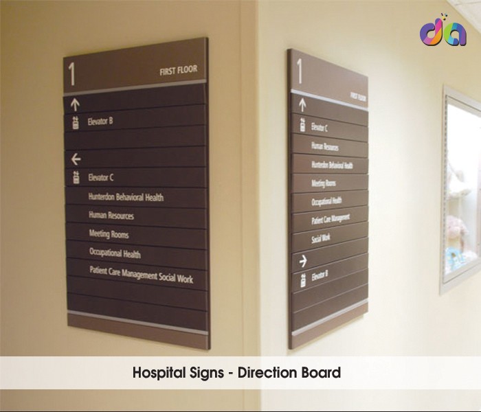 Hospital Signage | Hospital Sign | ACP Sign Board | dharshan adss | led cup letters | metal letters | name plates | sign board manufacturer in Chennai