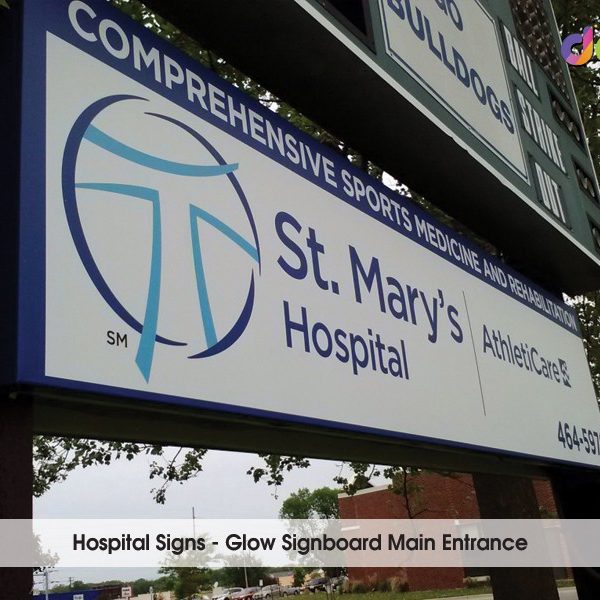 Hospital Signage | Hospital Sign | ACP Sign Board | dharshan adss | led cup letters | metal letters | name plates | sign board manufacturer in Chennai