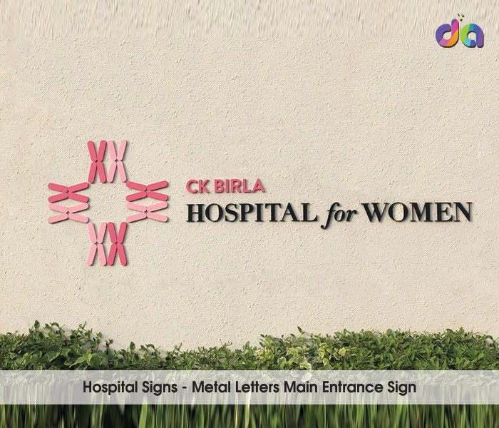 Hospital Signage | Hospital Sign | ACP Sign Board | dharshan adss | led cup letters | metal letters | name plates | sign board manufacturer in Chennai